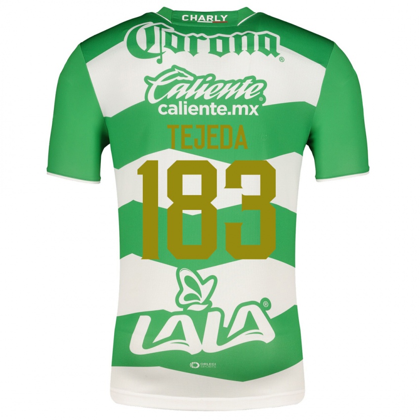 Niño Camiseta Juan Tejeda #183 Verde 1ª Equipación 2023/24 La Camisa