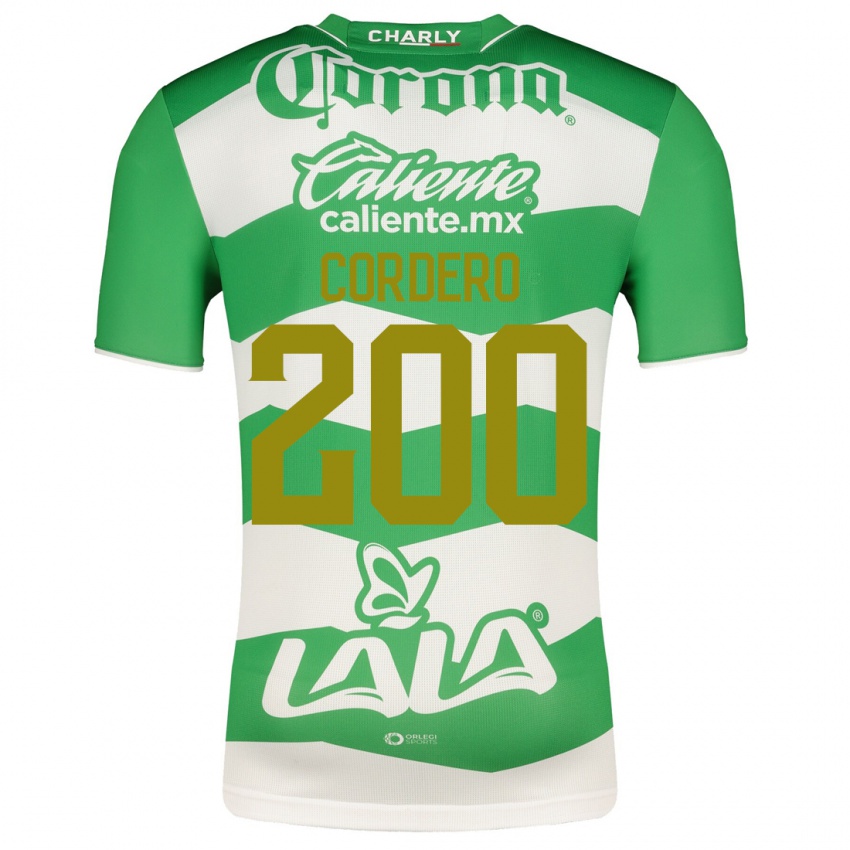 Niño Camiseta Mario Cordero #200 Verde 1ª Equipación 2023/24 La Camisa