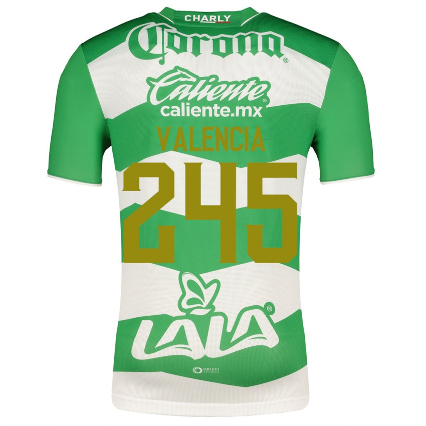 Niño Camiseta Álex Valencia #245 Verde 1ª Equipación 2023/24 La Camisa