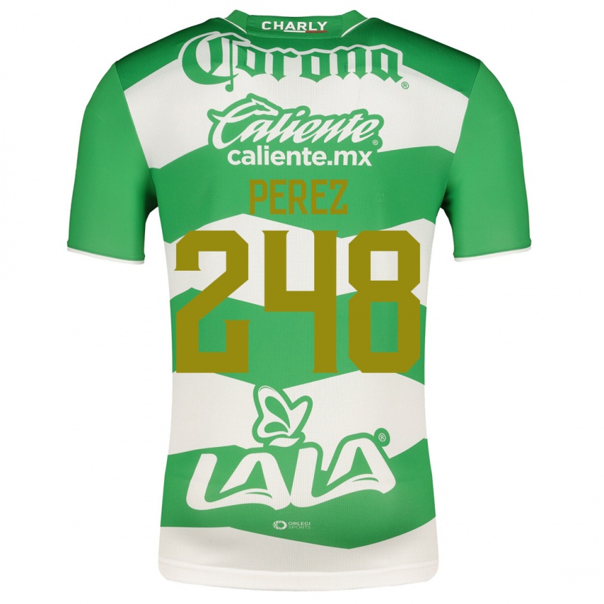 Niño Camiseta Jonathan Pérez #248 Verde 1ª Equipación 2023/24 La Camisa