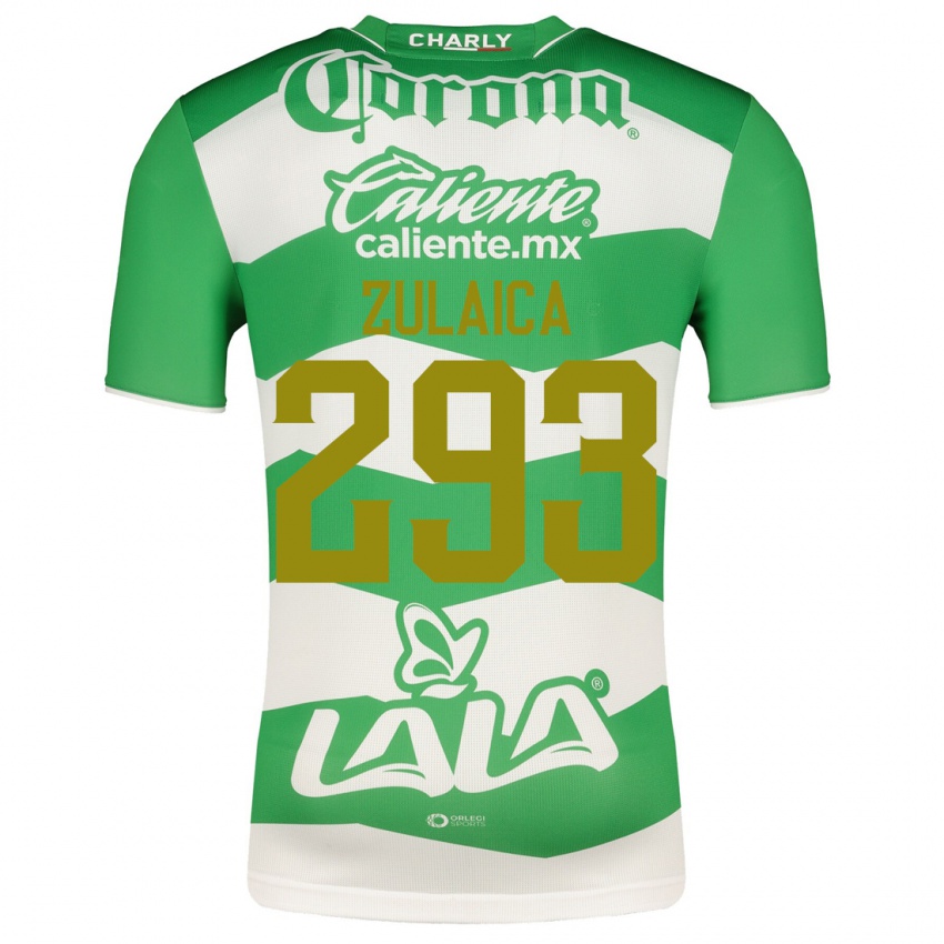 Niño Camiseta José Zulaica #293 Verde 1ª Equipación 2023/24 La Camisa