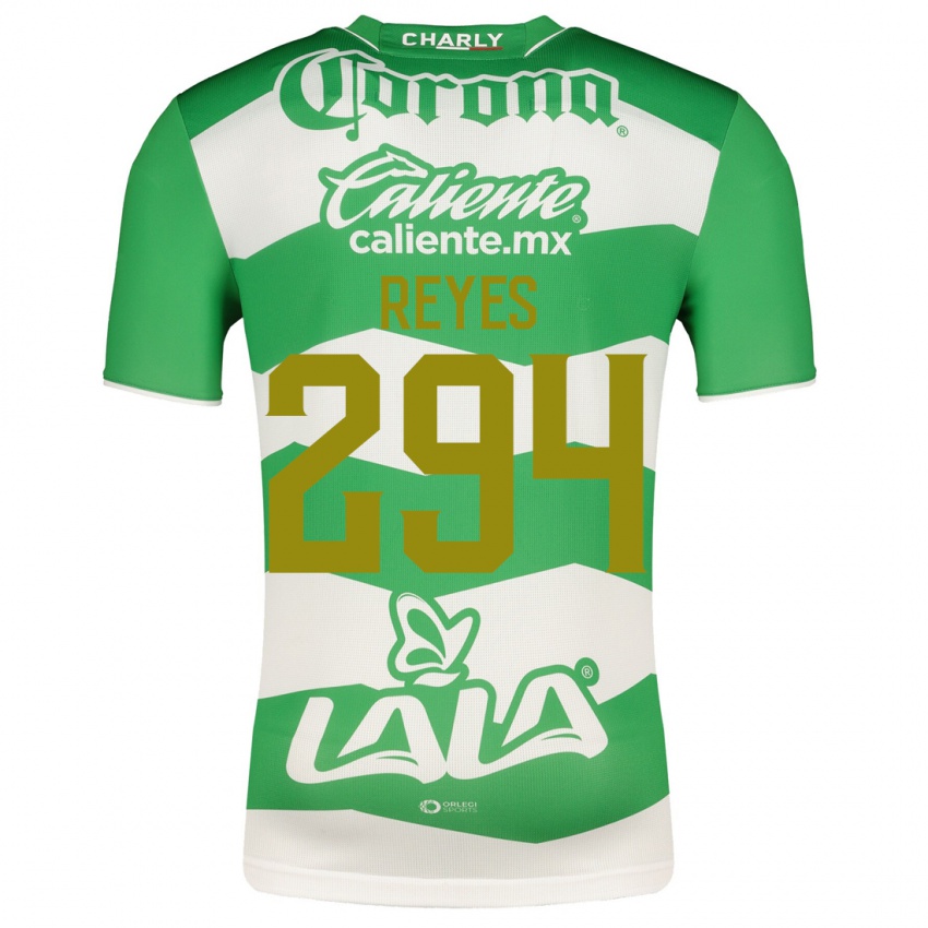 Niño Camiseta Máximo Reyes #294 Verde 1ª Equipación 2023/24 La Camisa