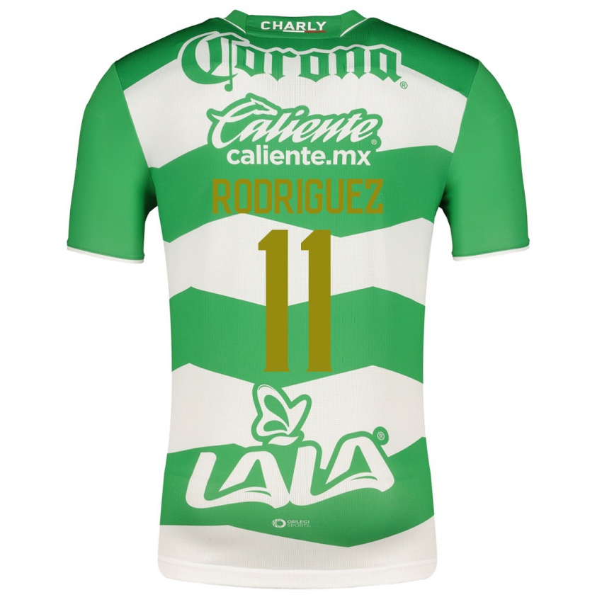 Niño Camiseta Cynthia Rodríguez #11 Verde 1ª Equipación 2023/24 La Camisa