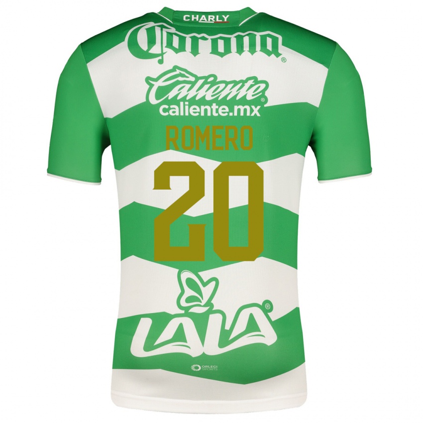 Niño Camiseta Lia Romero #20 Verde 1ª Equipación 2023/24 La Camisa