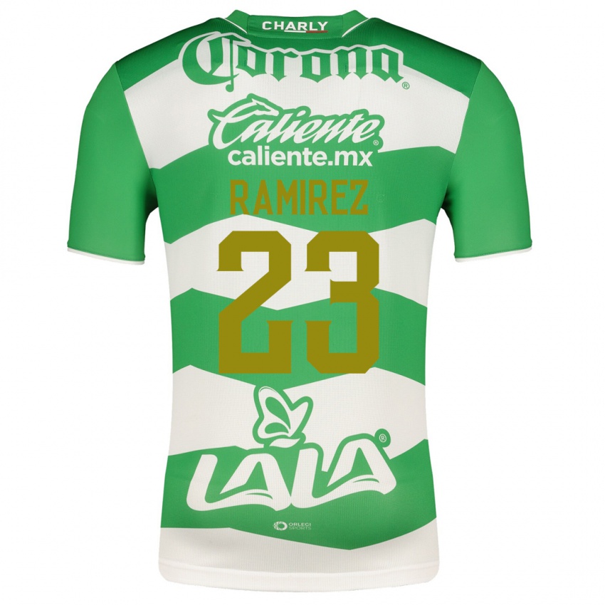 Niño Camiseta Alexxandra Ramírez #23 Verde 1ª Equipación 2023/24 La Camisa