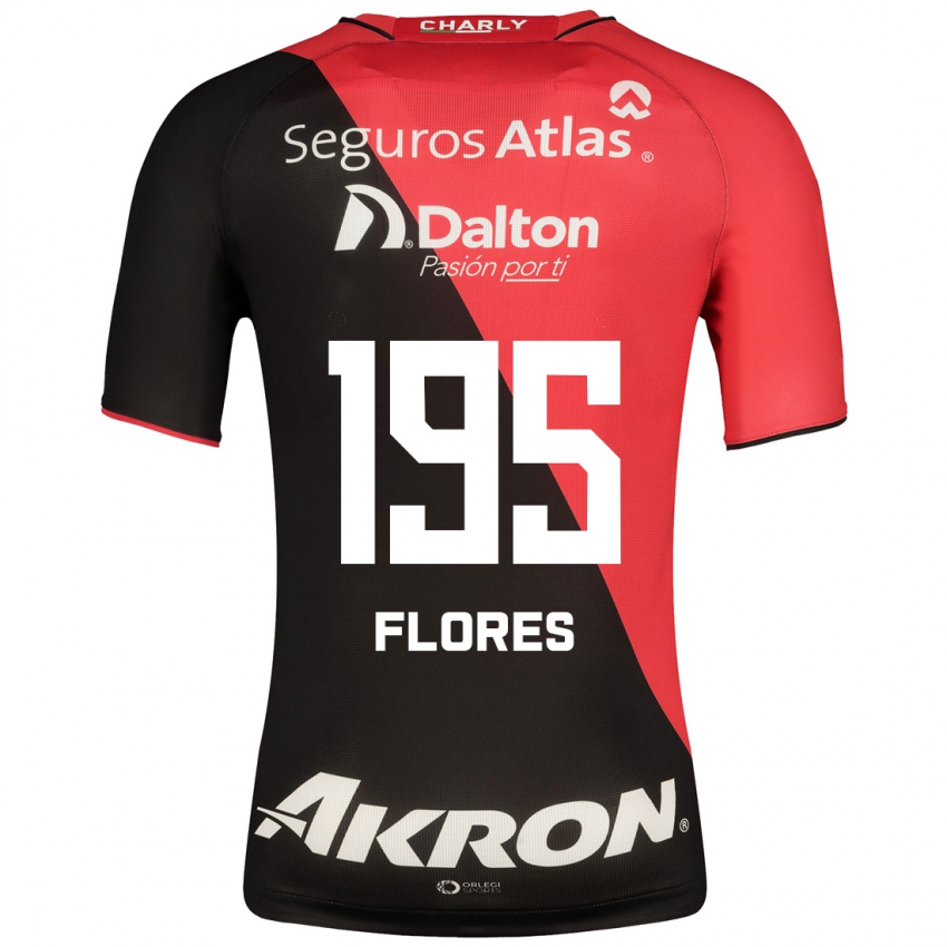 Niño Camiseta Luis Flores #195 Negro 1ª Equipación 2023/24 La Camisa