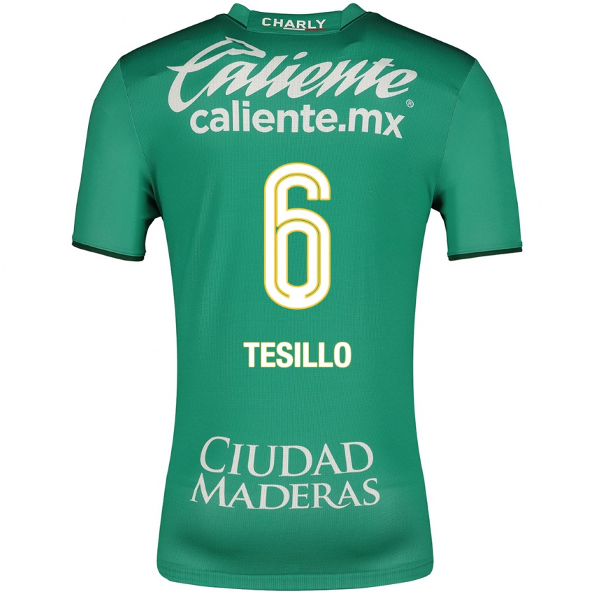 Niño Camiseta William Tesillo #6 Verde 1ª Equipación 2023/24 La Camisa