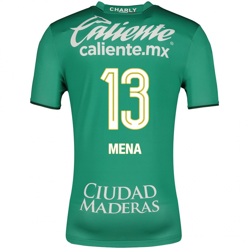 Niño Camiseta Ángel Mena #13 Verde 1ª Equipación 2023/24 La Camisa