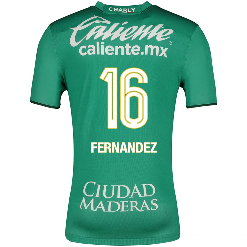 Niño Camiseta Omar Fernández #16 Verde 1ª Equipación 2023/24 La Camisa
