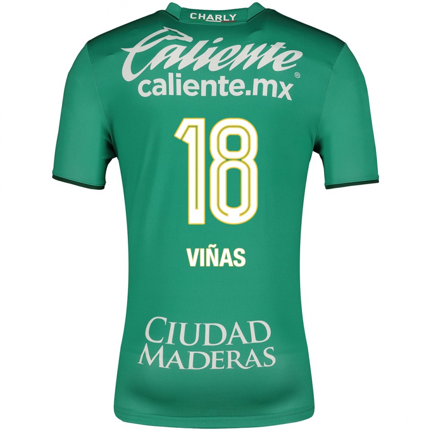 Niño Camiseta Federico Vinas #18 Verde 1ª Equipación 2023/24 La Camisa