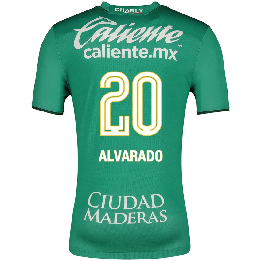 Niño Camiseta Alfonso Alvarado #20 Verde 1ª Equipación 2023/24 La Camisa