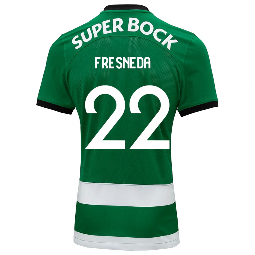 Niño Camiseta Iván Fresneda #22 Verde 1ª Equipación 2023/24 La Camisa