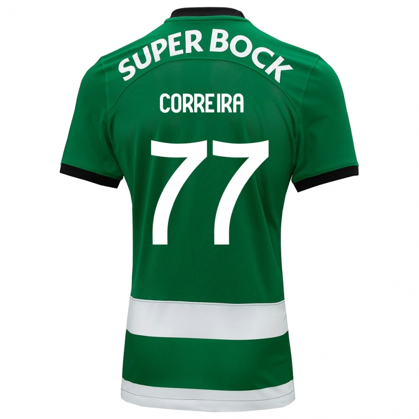 Niño Camiseta Alicia Figueiredo Lima Correia #77 Verde 1ª Equipación 2023/24 La Camisa