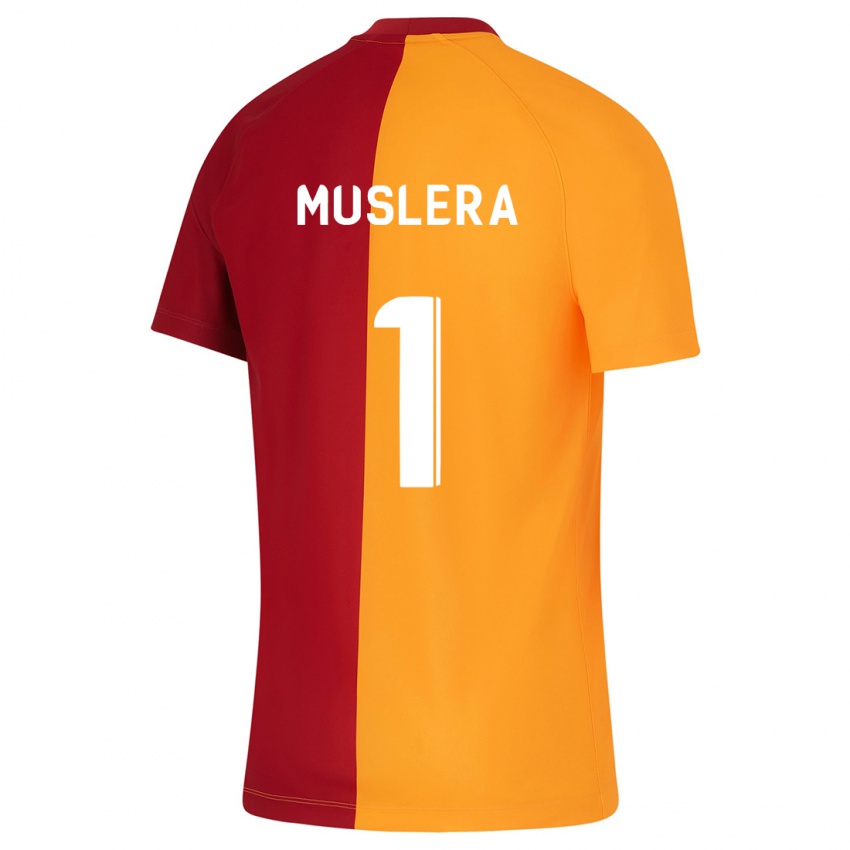 Niño Camiseta Fernando Muslera #1 Naranja 1ª Equipación 2023/24 La Camisa
