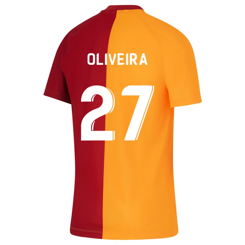 Niño Camiseta Sergio Oliveira #27 Naranja 1ª Equipación 2023/24 La Camisa