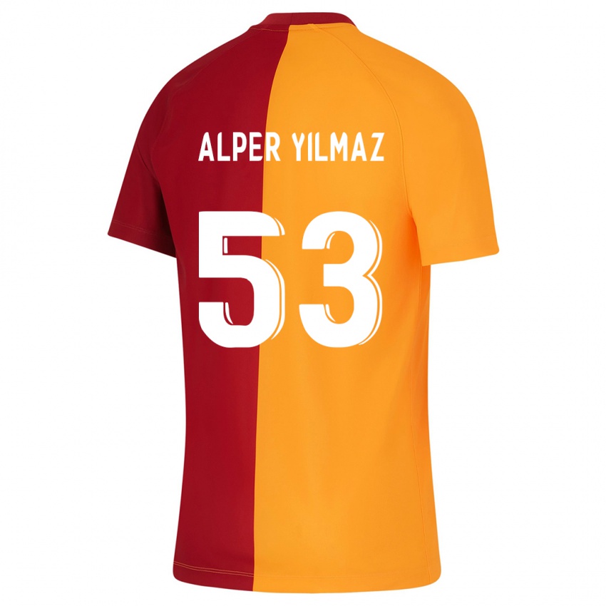 Niño Camiseta Barış Alper Yılmaz #53 Naranja 1ª Equipación 2023/24 La Camisa
