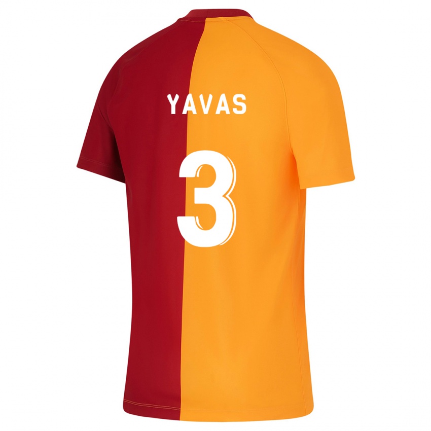 Niño Camiseta Arda Yavas #3 Naranja 1ª Equipación 2023/24 La Camisa