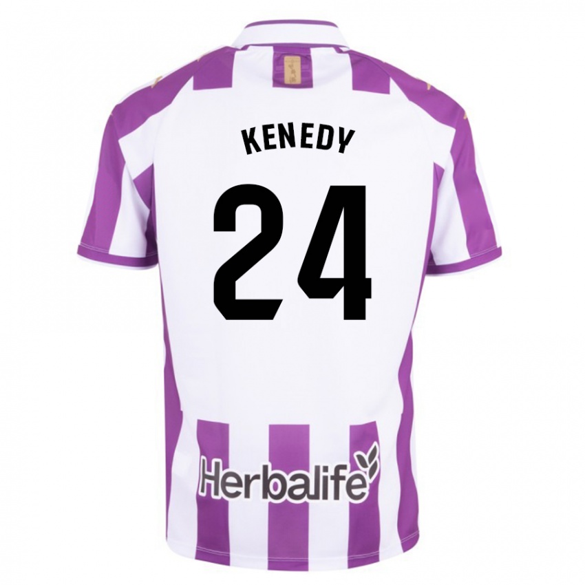 Niño Camiseta Kenedy #24 Morado 1ª Equipación 2023/24 La Camisa