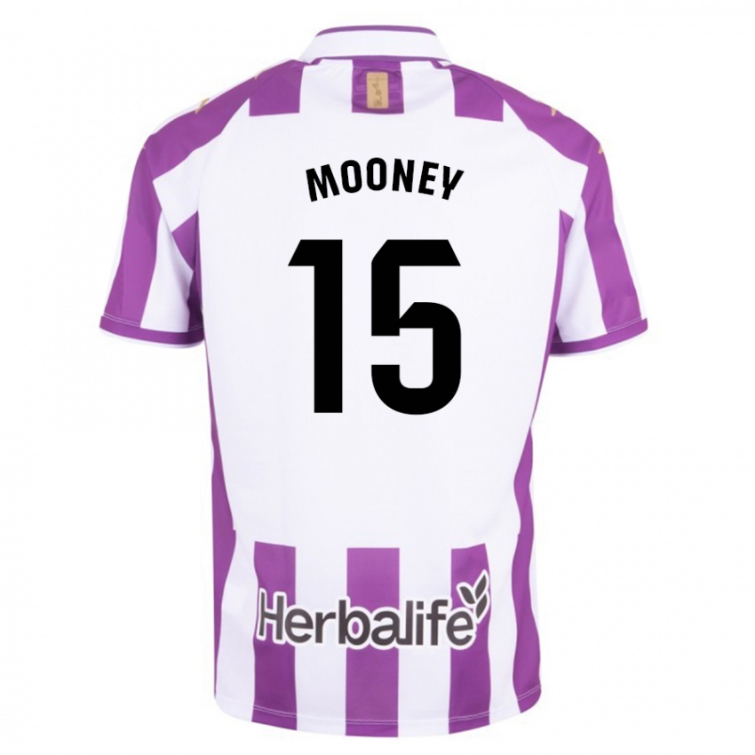 Niño Camiseta Fionn Mooney #15 Morado 1ª Equipación 2023/24 La Camisa