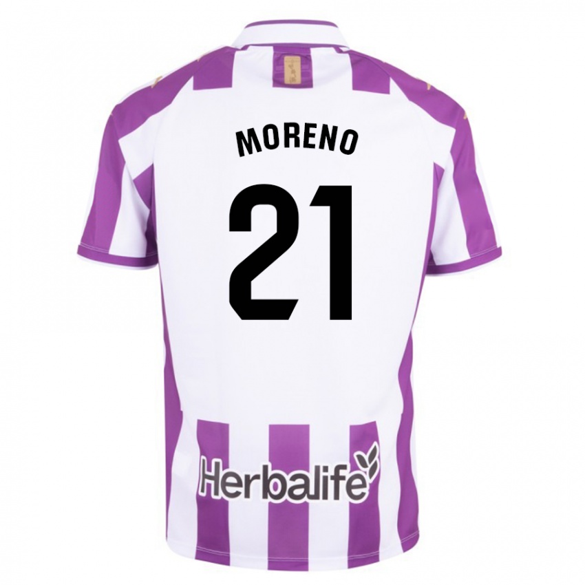 Niño Camiseta Xavi Moreno #21 Morado 1ª Equipación 2023/24 La Camisa