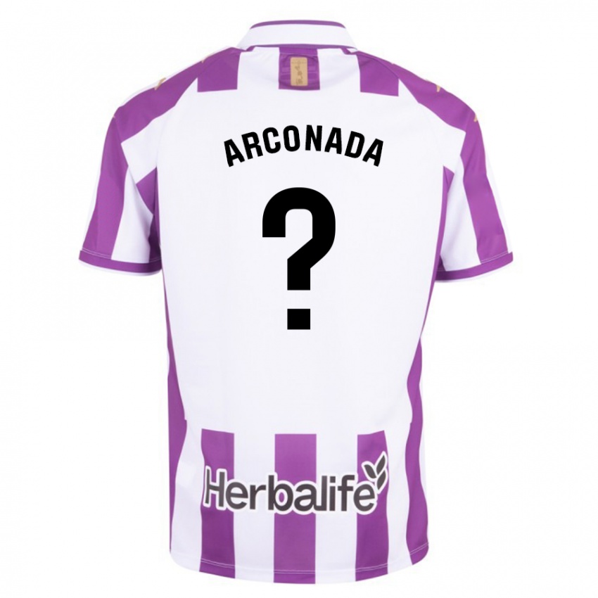 Niño Camiseta Diego Arconada #0 Morado 1ª Equipación 2023/24 La Camisa