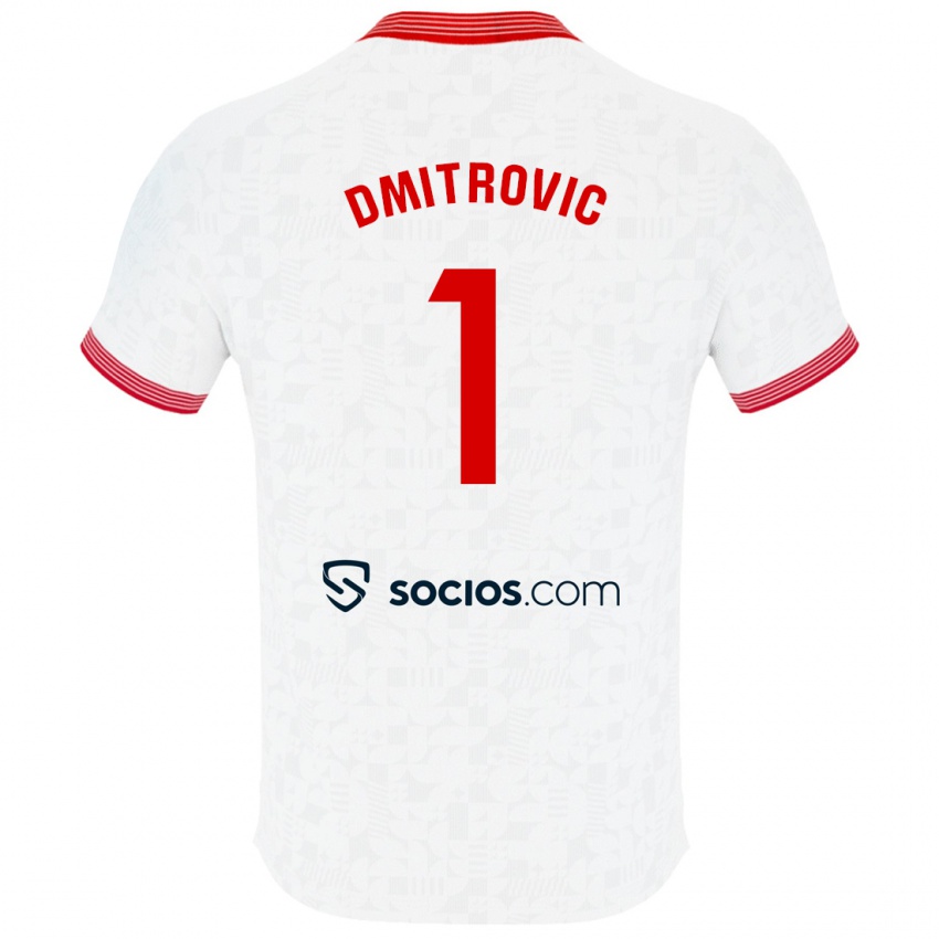 Niño Camiseta Marko Dmitrović #1 Blanco 1ª Equipación 2023/24 La Camisa