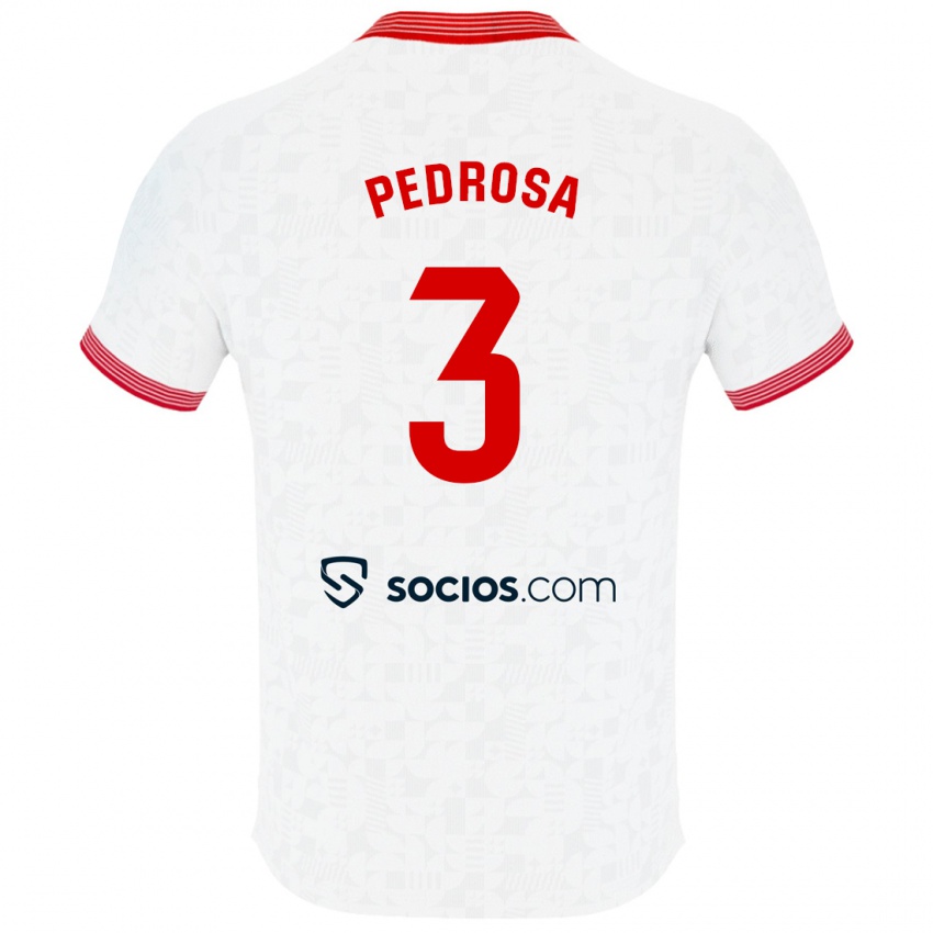 Niño Camiseta Adrià Pedrosa #3 Blanco 1ª Equipación 2023/24 La Camisa