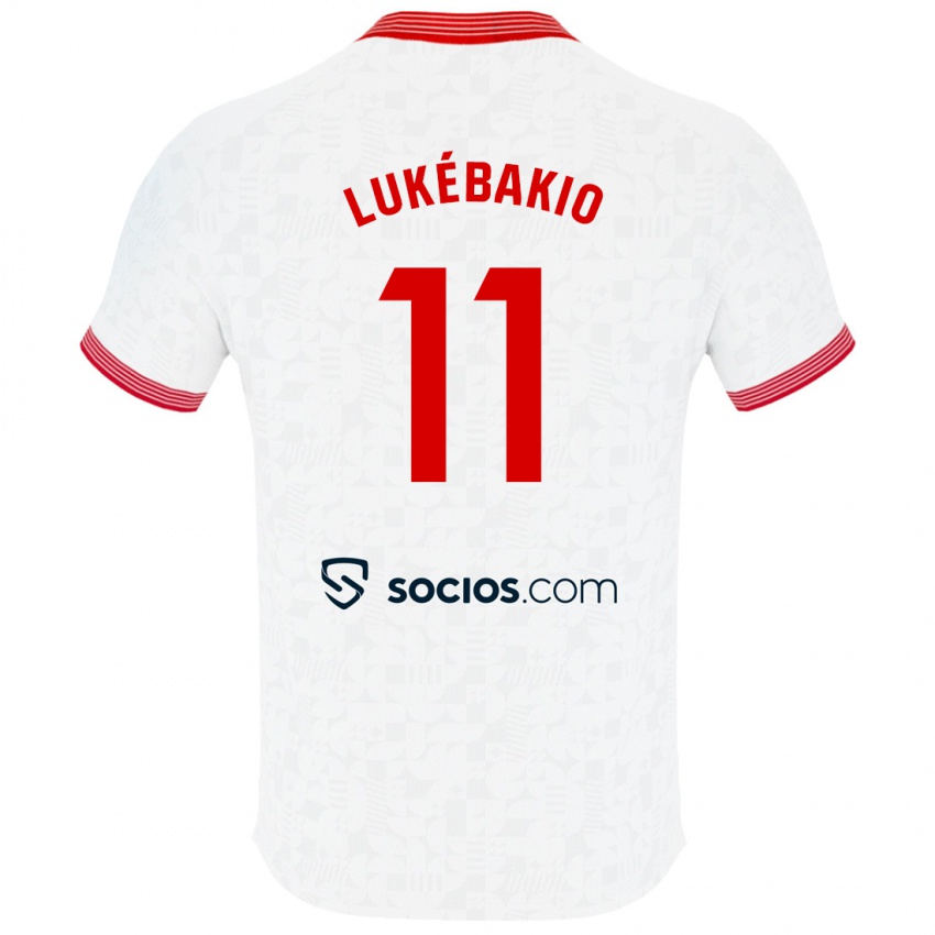 Niño Camiseta Dodi Lukébakio #11 Blanco 1ª Equipación 2023/24 La Camisa