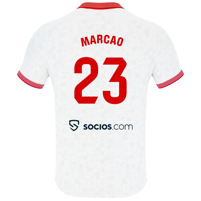 Niño Camiseta Marcão #23 Blanco 1ª Equipación 2023/24 La Camisa