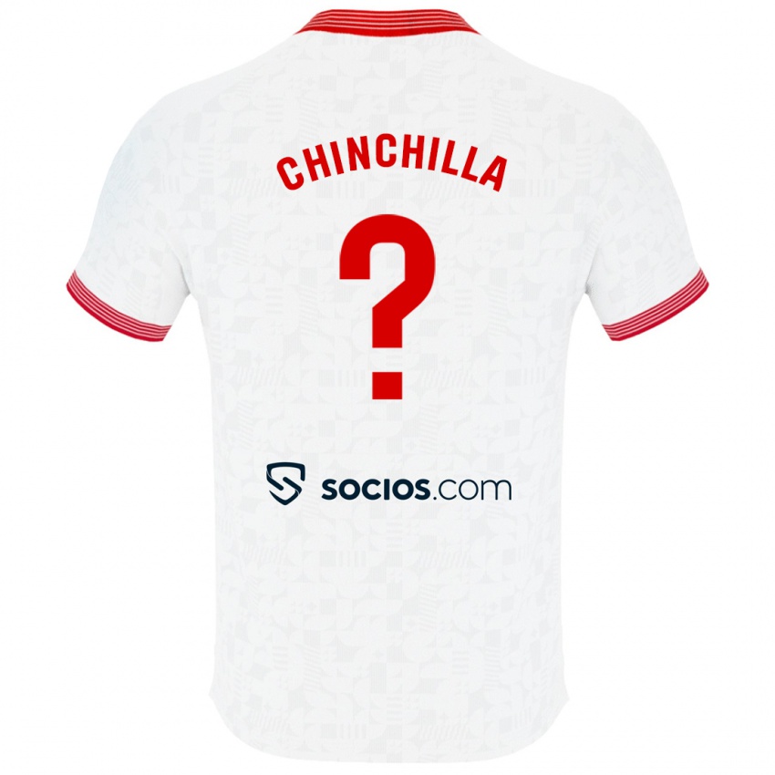 Niño Camiseta Gustavo Chinchilla #0 Blanco 1ª Equipación 2023/24 La Camisa