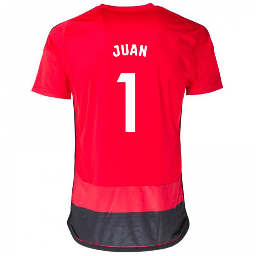 Niño Camiseta Ramón Juan #1 Negro Rojo 1ª Equipación 2023/24 La Camisa