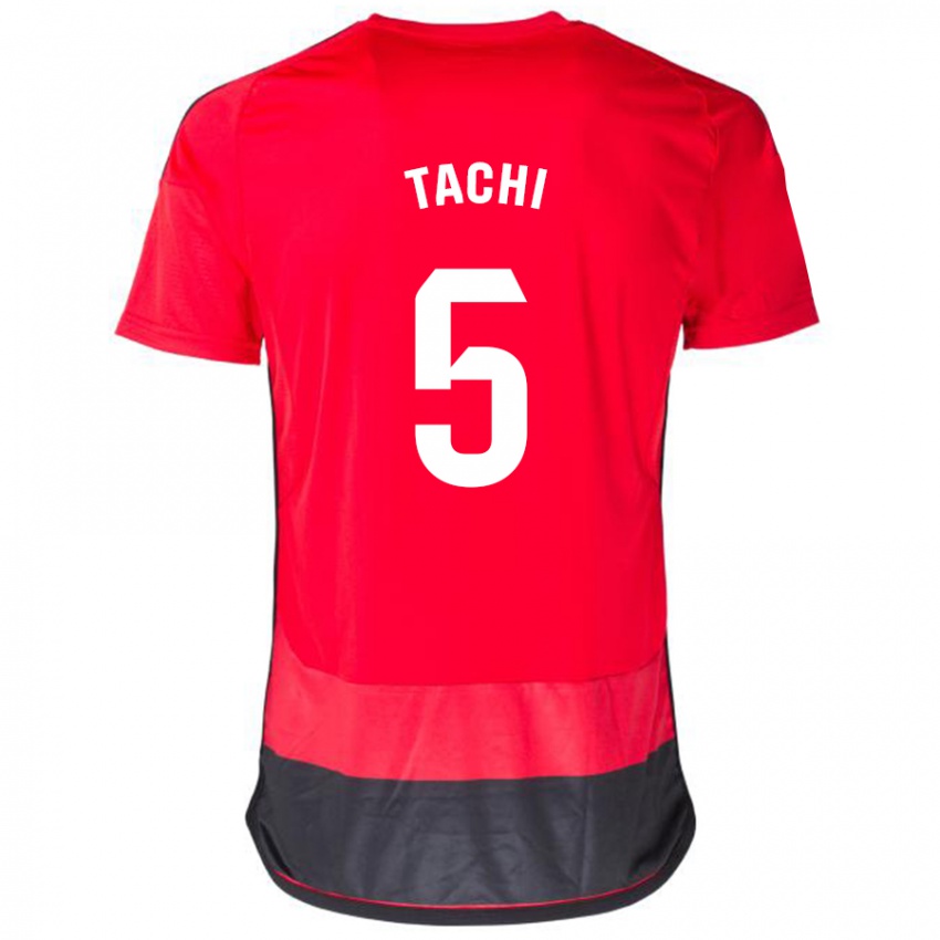 Niño Camiseta Tachi #5 Negro Rojo 1ª Equipación 2023/24 La Camisa