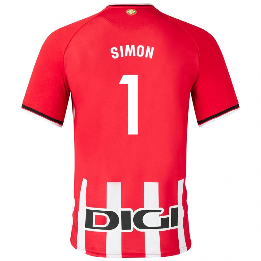 Niño Camiseta Unai Simón #1 Rojo 1ª Equipación 2023/24 La Camisa