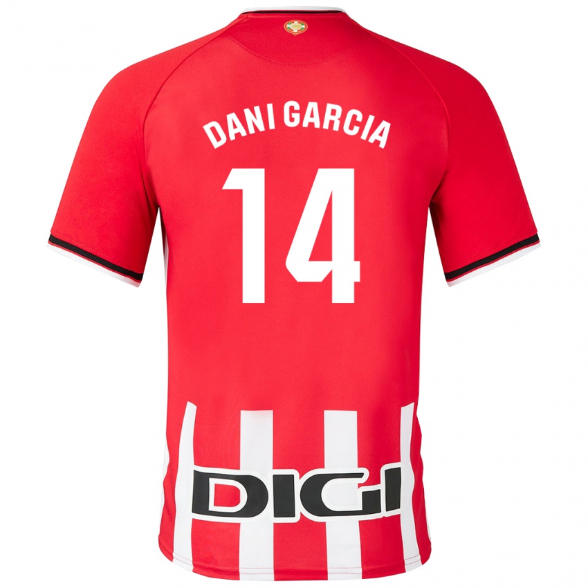 Niño Camiseta Dani García #14 Rojo 1ª Equipación 2023/24 La Camisa