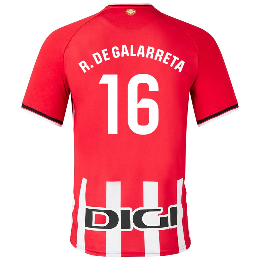 Niño Camiseta Iñigo Ruiz De Galarreta #16 Rojo 1ª Equipación 2023/24 La Camisa