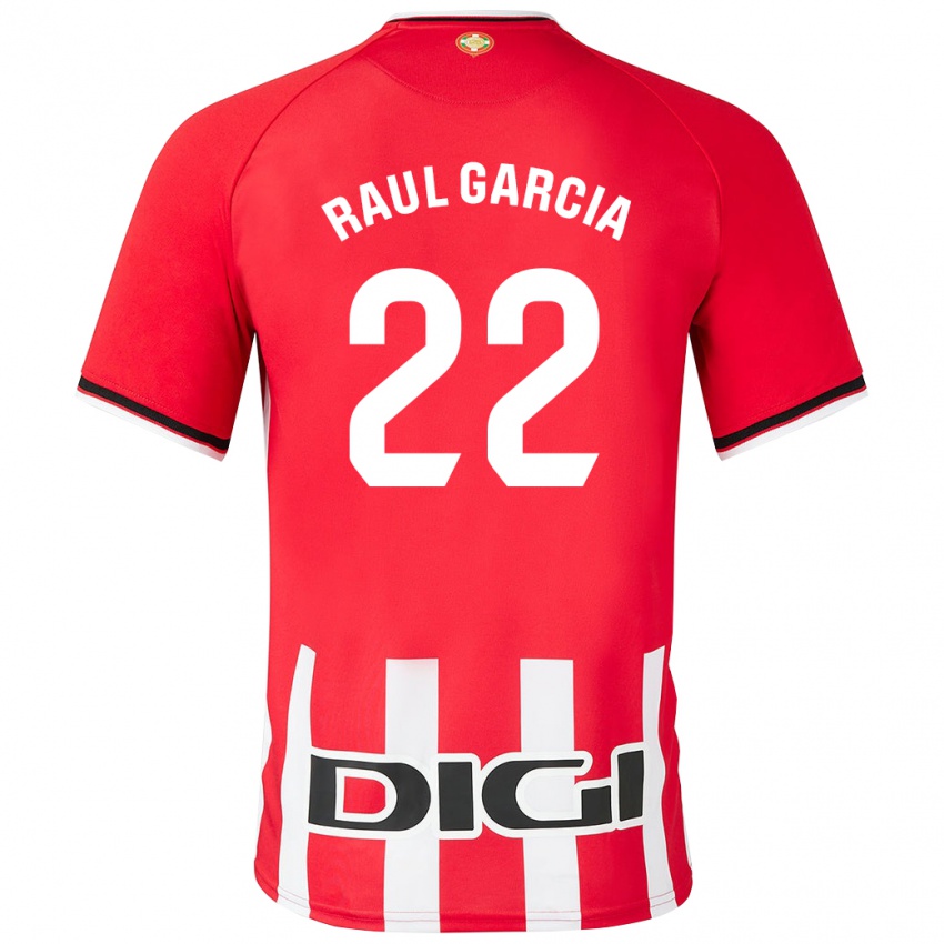 Niño Camiseta Raúl García #22 Rojo 1ª Equipación 2023/24 La Camisa