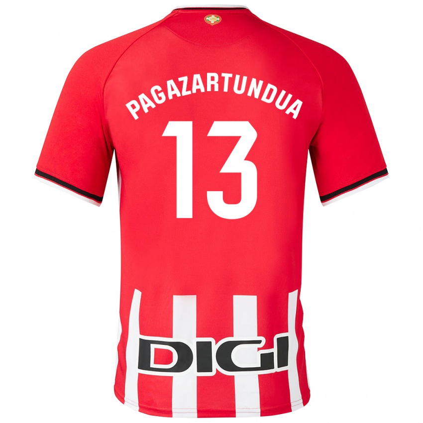 Niño Camiseta Iker Pagazartundua #13 Rojo 1ª Equipación 2023/24 La Camisa