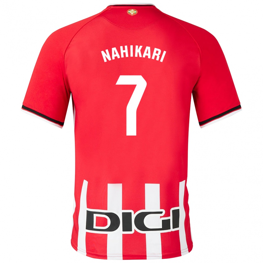 Niño Camiseta Nahikari Garcia Perez #7 Rojo 1ª Equipación 2023/24 La Camisa