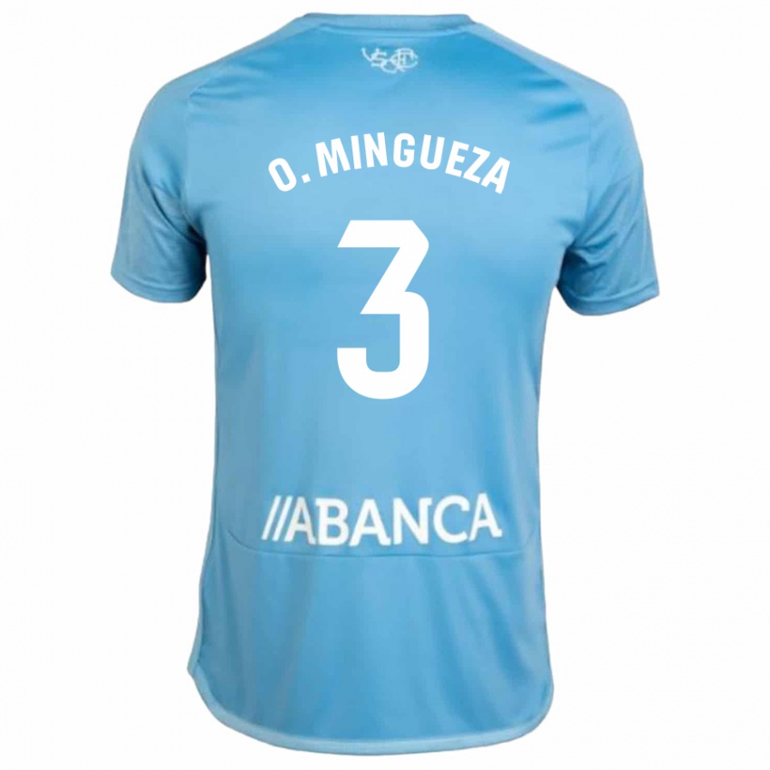 Niño Camiseta Óscar Mingueza #3 Azul 1ª Equipación 2023/24 La Camisa