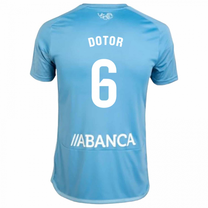Niño Camiseta Carlos Dotor #6 Azul 1ª Equipación 2023/24 La Camisa
