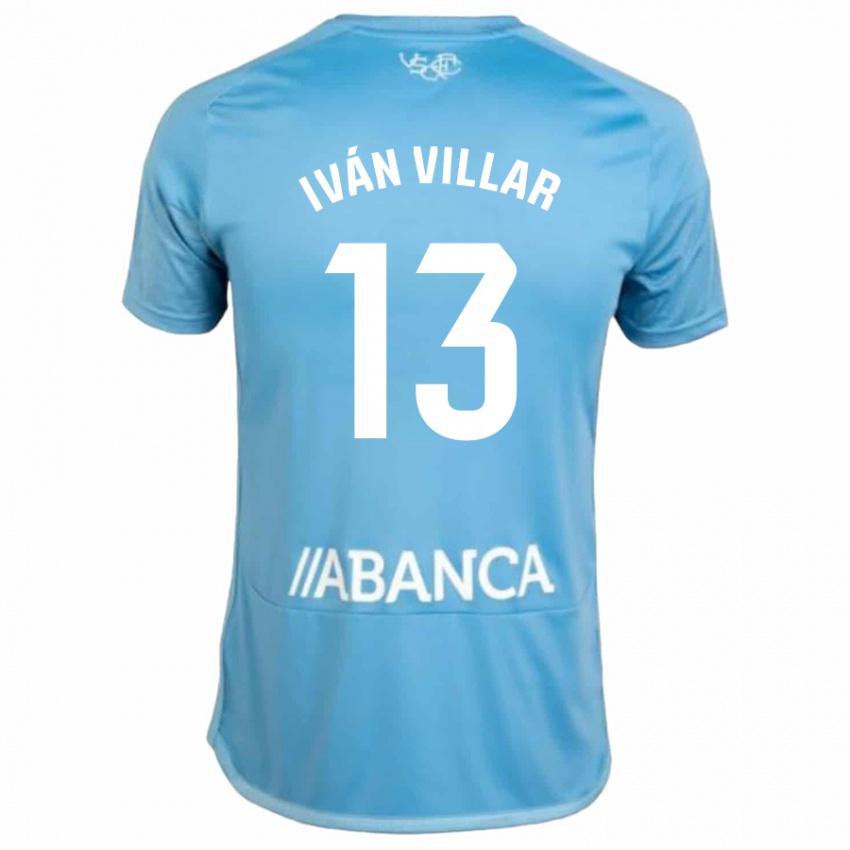 Niño Camiseta Iván Villar #13 Azul 1ª Equipación 2023/24 La Camisa