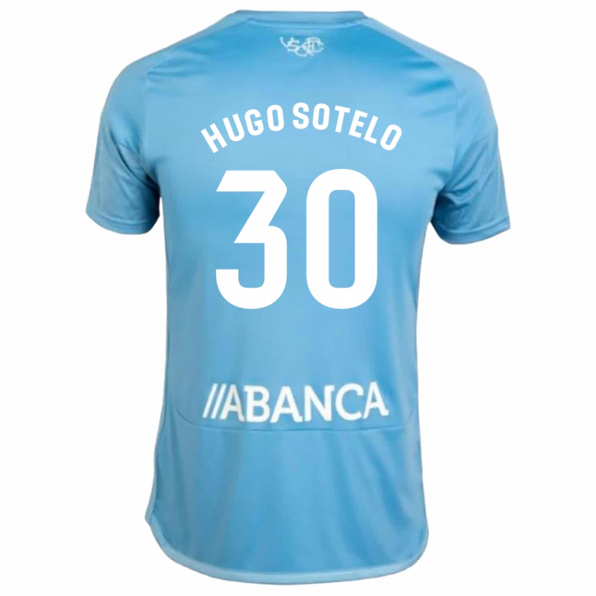 Niño Camiseta Hugo Sotelo #30 Azul 1ª Equipación 2023/24 La Camisa