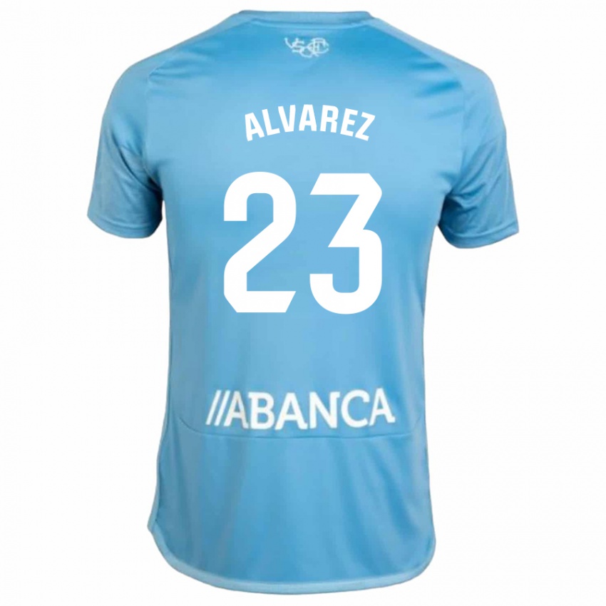Niño Camiseta Hugo Álvarez #23 Azul 1ª Equipación 2023/24 La Camisa