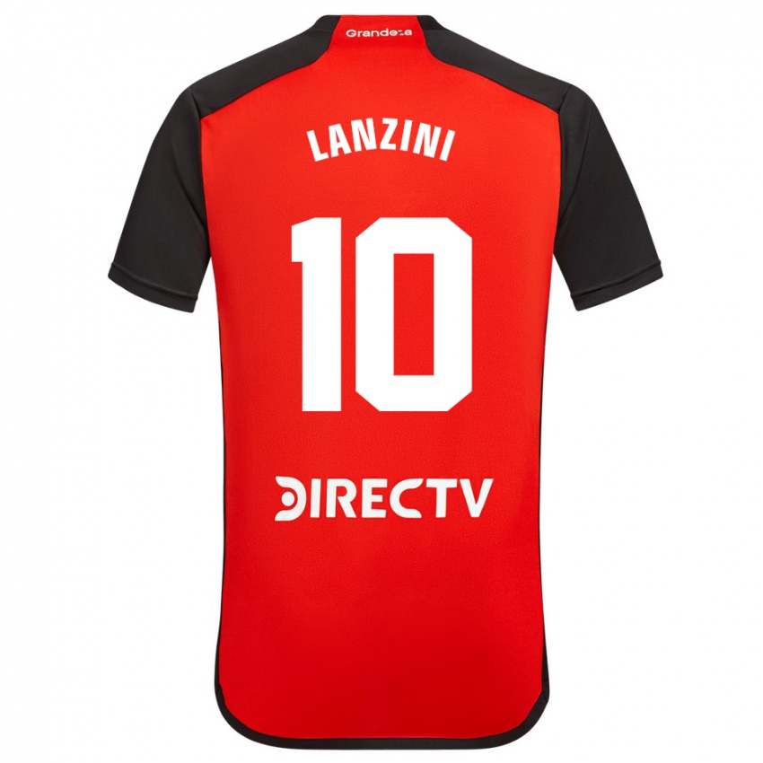 Niño Camiseta Manuel Lanzini #10 Rojo 2ª Equipación 2023/24 La Camisa