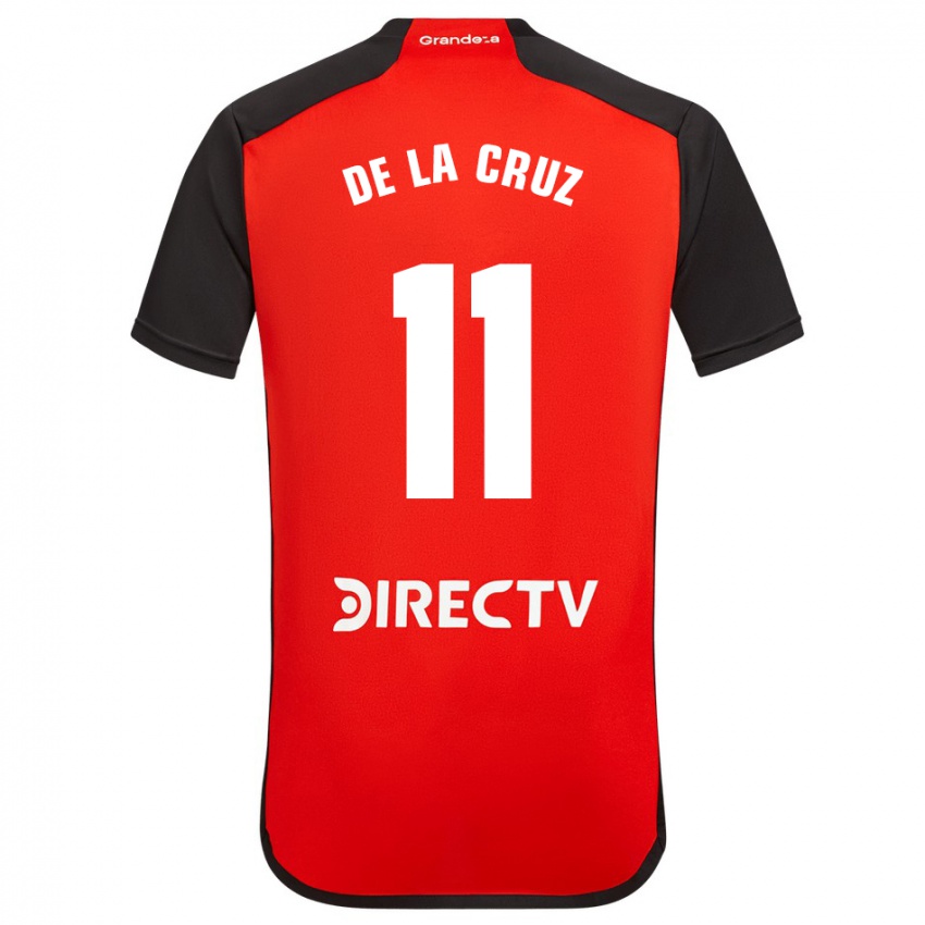 Niño Camiseta Nicolas De La Cruz #11 Rojo 2ª Equipación 2023/24 La Camisa