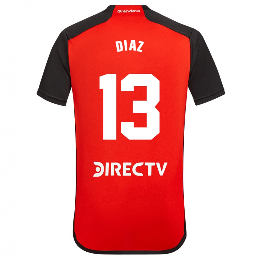 Niño Camiseta Enzo Díaz #13 Rojo 2ª Equipación 2023/24 La Camisa