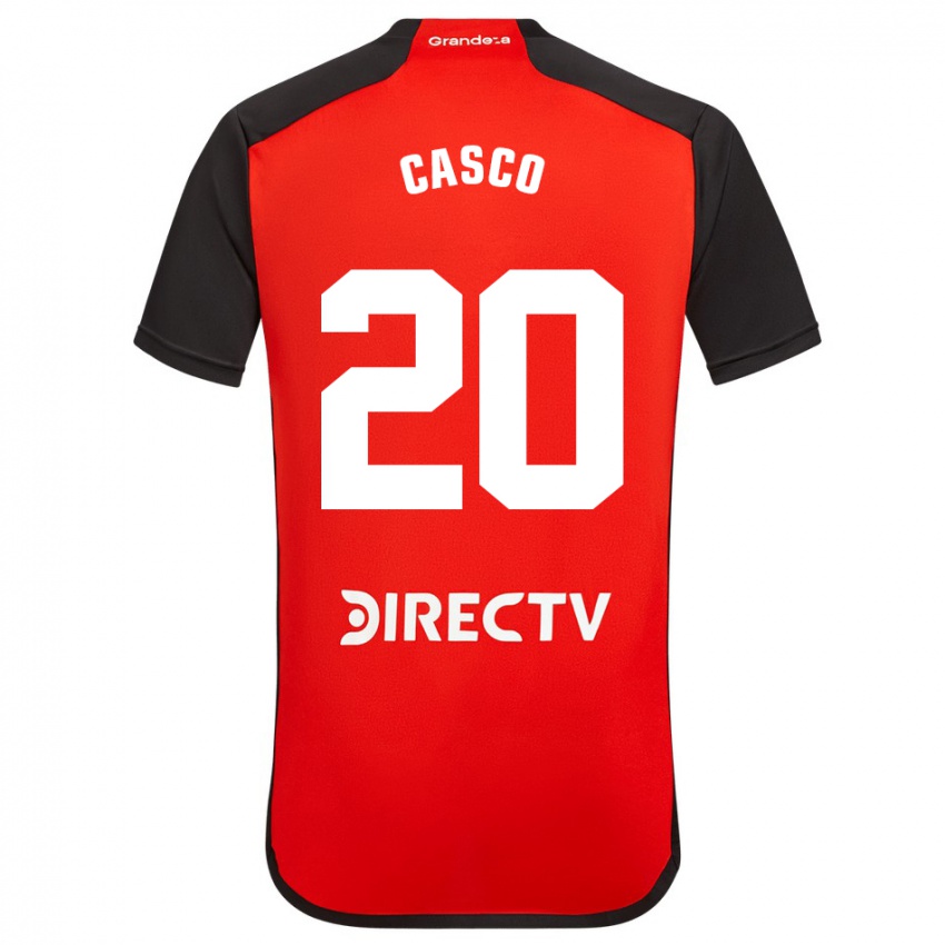 Niño Camiseta Milton Casco #20 Rojo 2ª Equipación 2023/24 La Camisa