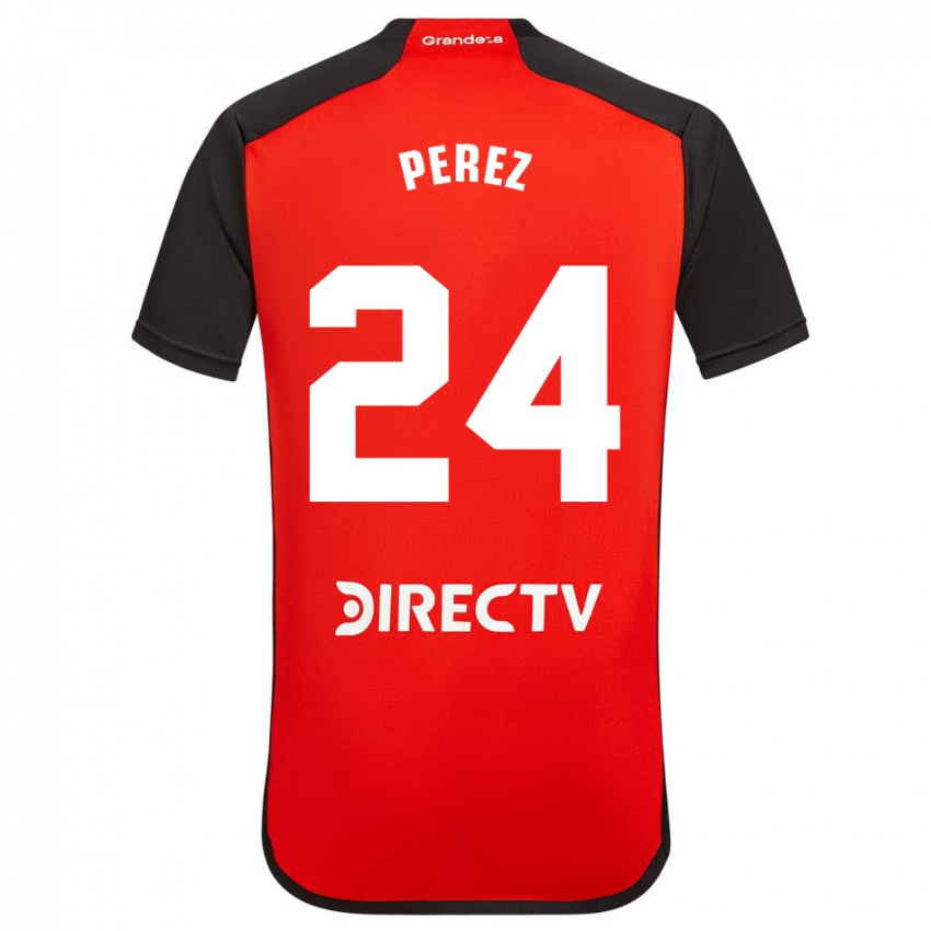 Niño Camiseta Enzo Perez #24 Rojo 2ª Equipación 2023/24 La Camisa