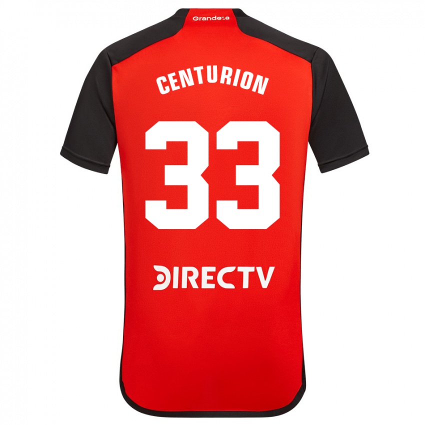 Niño Camiseta Ezequiel Centurión #33 Rojo 2ª Equipación 2023/24 La Camisa