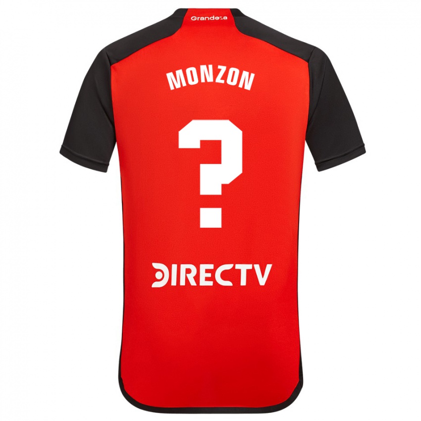 Niño Camiseta Lucas Monzón #0 Rojo 2ª Equipación 2023/24 La Camisa